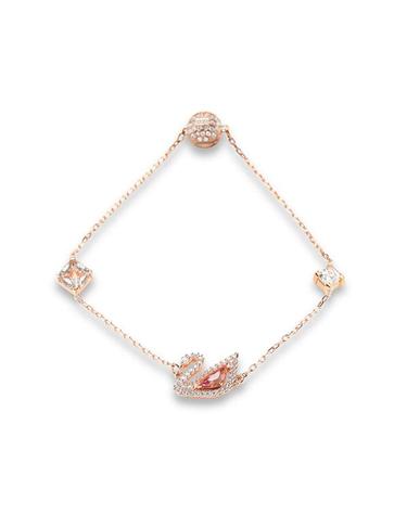 스와로브스키여성 스몰 Dazzling Swan 스완 핑크 팔찌R15472271