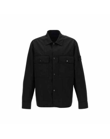 스톤아일랜드 고스트 와펜 오버셔츠 블랙 남성 8115Q10F2 V0029