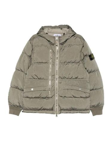 25FW 스톤 아일랜드 나일론 메탈 에코닐 후드 다운 파카 K2S154100088S0019V0054 MILITARY