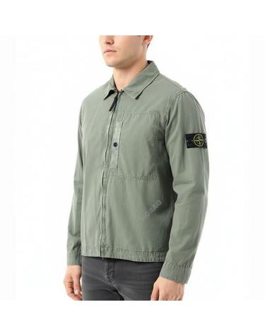 스톤아일랜드 1200032 Brushed Organic Cotton Canvas Old Effcet Overshirt K1S15 S00WN V0159 브러쉬드 오가닉 코튼 캔