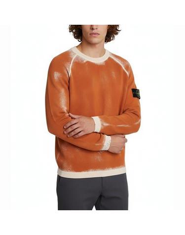 스톤아일랜드 525D9 Hand Sprayed Airbrush Treatment Raw Cotton Crewneck Knit 7815525D9 V0073 에어브러쉬 이펙트 배