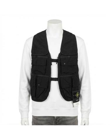 스톤아일랜드 26FW G100016 Monofilament Organza Utility Vest L2S15 S0424 V0029 모노필라멘트 오간자 유틸리티 베스트