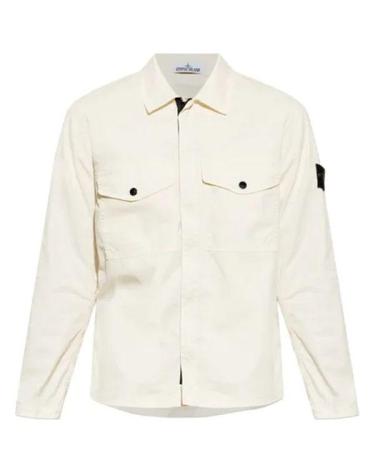 STONE ISLAND 스톤아일랜드 26FW 1200003 Stretch Organic Cotton Twill Zipup Overshirt L2S15 S0A10 V0093