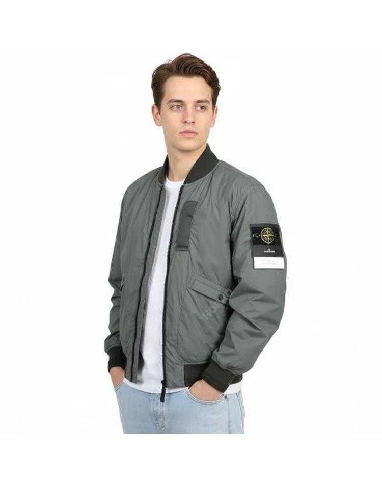 STONE ISLAND 스톤아일랜드 40525 Skin Touch Nylon-TC with Primaloft-TC Bomber Jacket (801540525 V0059) (스킨 터치 나일론-TC 프리마