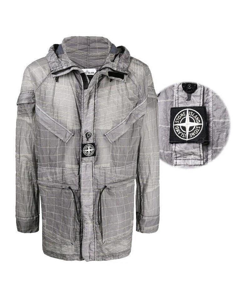 STONE ISLAND [스톤아일랜드] 스톤 와펜 라미 TC 자켓 그레이 741542999 V0063 F5QNXX20802