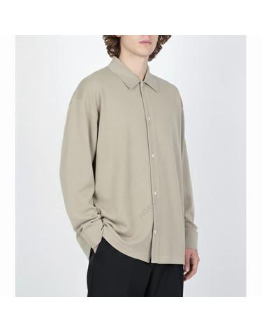 스튜디오니콜슨 PALM 12GG KNITTED SHIRT LICHEN 1159 팜 니트 셔츠