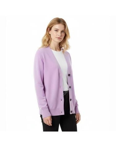 스튜디오니콜슨 RALL KNIT CARDIGAN DEEP ORCHID 1310 램스울 가디건