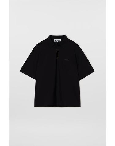 25SS 써네이 폴로 티셔츠 RTWXTOP007 NYL072 001 BLACK DOM