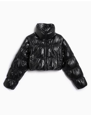 25FW 아디다스 오리지널스 에센셜 글로시 투인원 크롭 푸퍼 자켓 JX2988 DOM