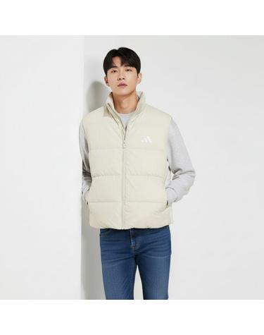 아디다스 에센셜 클라이마웜 3 스트라이프 푸퍼 다운 베스트 WONALU JM4079