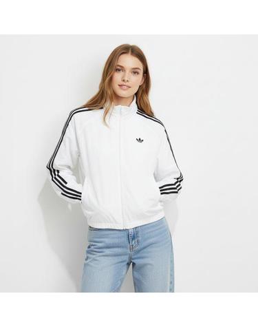 아디다스 아디컬러 3 스트라이프 우븐 윈드브레이커 WHITE BLACK JX1450