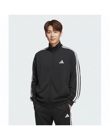 아디다스 3스트라이프 레귤러 핏 더블 니트 트랙탑 KR6429