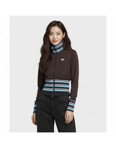 아디다스 빈티지 하이 니트 리브 트랙탑 아우라커피 KW2084
