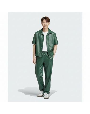 아디다스 포우 레더 3S 파이어버드 트랙 바지 팬츠 그린 IZ4037
