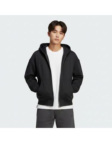 아디다스 프리미엄 에센셜 집업 후드 블랙 JC9579
