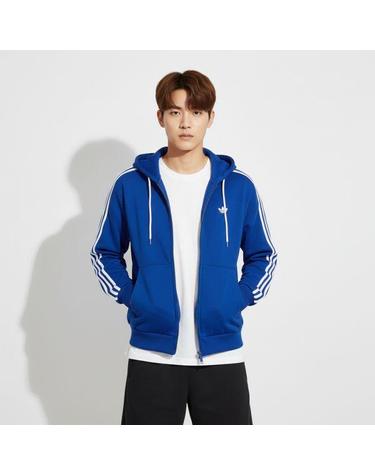 아디다스 후드 집업 로얄블루 화이트 KC9318