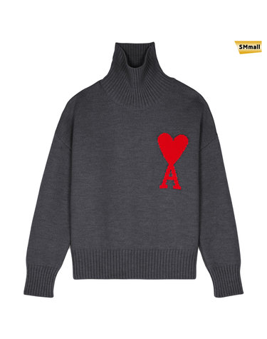 SMmall 아미 인타르시아 빅하트 터틀넥 울니트 H21K203 018 055 GREY