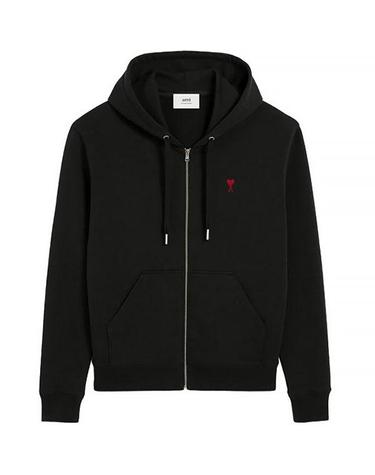 25FW 아미 드 꾀흐 후드 집업 BFUSW435 730 001 BLACK