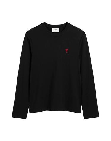 26SS 아미 하트 로고 긴팔 티셔츠 블랙 BFUTS235 724 001