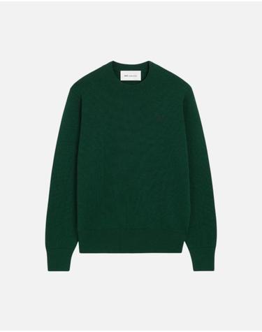 26FW 아미 ADC 크루넥 스웨터 HKS826 001 A258 BOTTLE GREEN BLACK DOM