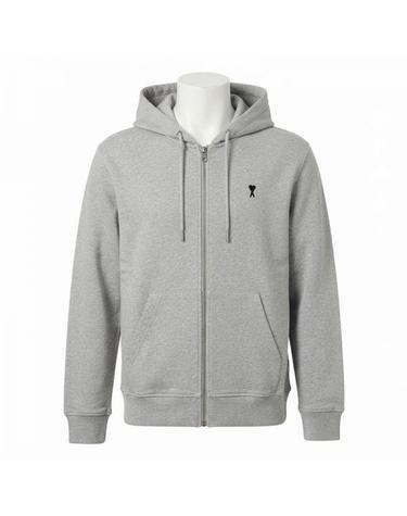 아미 하트 로고 코튼 지퍼 후드집업 HSW765 7300 951 26FW 여성 후디