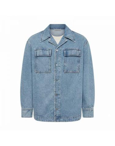 아미 AMI 26FW 코튼 캠프칼라 오버셔츠 HJK967 DE0046 480 남성 긴팔 셔츠