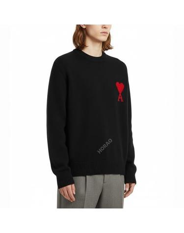 아미 26FW 울 드 꾀흐 크루넥 스웨터 UKS838 018 009