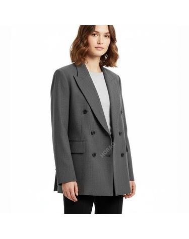아워레가시 SHARP DB BLAZER 750 Black TV Static Mouline Wool M4240SS 샤프 블레이저