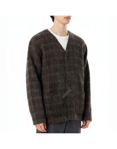 아워레가시 CARDIGAN Dorf Check Hairy Wool M4256CD 도르프 체크 헤어리 울 가디건