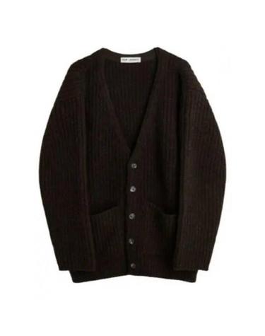 아워레가시 COLOSSAL 가디건 Welsh 블랙 Albion 울 콜로살 M4233CW
