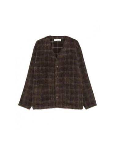 아워레가시 가디건 Dorf 체크 Hairy 울 도르프 헤어리 M4256CD