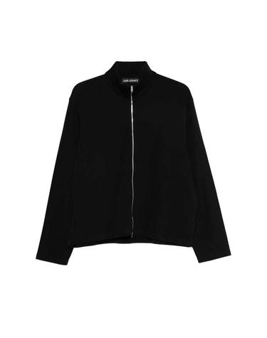 아워레가시 SHRUNKEN FULLZIP Black Athletic Rib M2266SBA