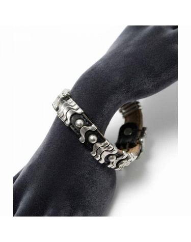 아워레가시 26FW WAVE BRACELET Black Chromexcel Leather A4258WB 웨이브 브레이슬릿 블랙 크롬엑셀 레더