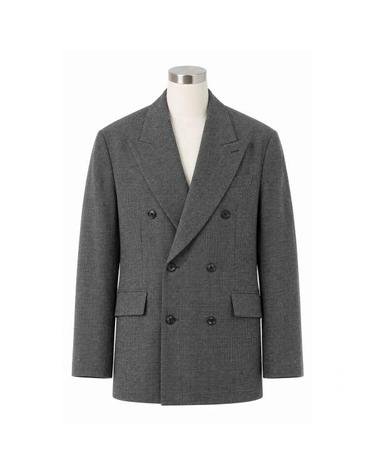 아워 레가시 아워레가시 SHARP DB BLAZER 750 Black TV Static Mouline Wool M4240SS 샤프 블레이저