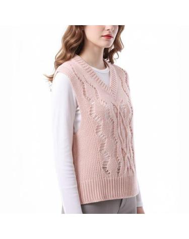 아워레가시 CABLE MICHIGAN TANK DELICATE PINK FISHERMAN WOOL W4243CD 케이블 미시간 탱크