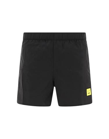24FW 페이스 로고 패치 스윔팬츠 블랙 CJ0001 BMF