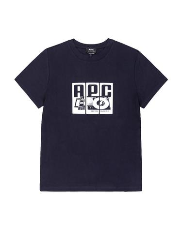 아페쎄 반팔 COBQX M26485 IAK DARK NAVY 플라틴 턴테이블 남성반팔티 여성반팔티