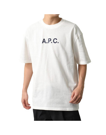APC 아페쎄 MORAN 모란 로고 프린트 메쉬 반팔 티셔츠