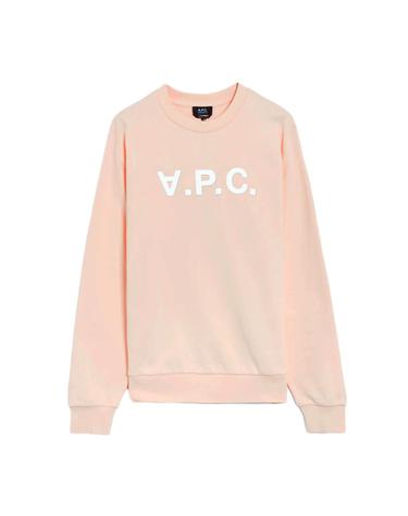 25FW 여성 VPC 로고 스탠다드 그랜드 맨투맨 핑크 COHBN M27907 ELB