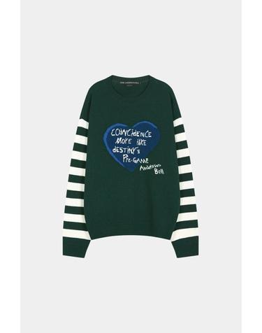 26FW 앤더슨벨 스웨터 atb1618m GREEN IVORY DOM