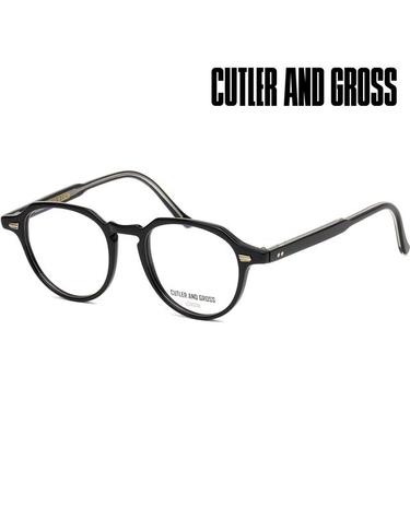 커틀러앤그로스 안경테 CG1313V2 002 블랙 라운드 뿔테 가벼운 데일리 남자 여자 패션