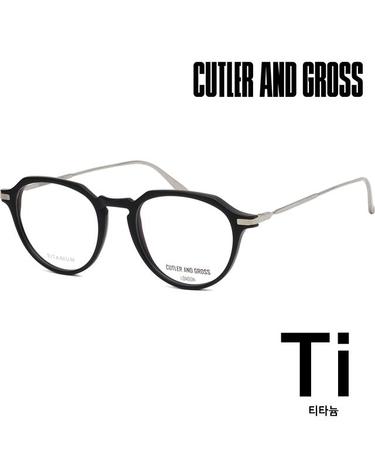 커틀러앤그로스 티타늄 안경테 CG1302V2 003 무광 블랙 라운드 가벼운 명품 데일리 뿔테