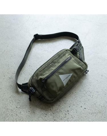 앤드원더 3D Mesh Waist Bag Khaki 5745985229180 3D 메쉬 웨이스트 백