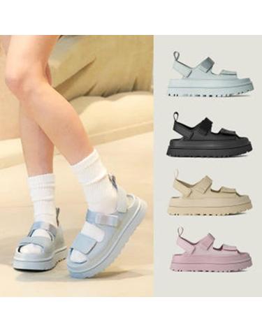 어그 UGG 25SS 여성 샌들 우먼 골든글로우 여름 플랫폼 쿠션 스트랩샌들