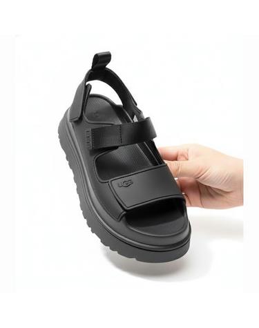 어그 26 GOLDENGLOW PLATFORM STRAP SANDAL BLACK 1152685 골든글로우 플랫폼 스트랩 샌들