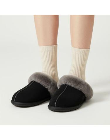 어그 BLACK GREY 스커페트 양털 슬리퍼 1106872