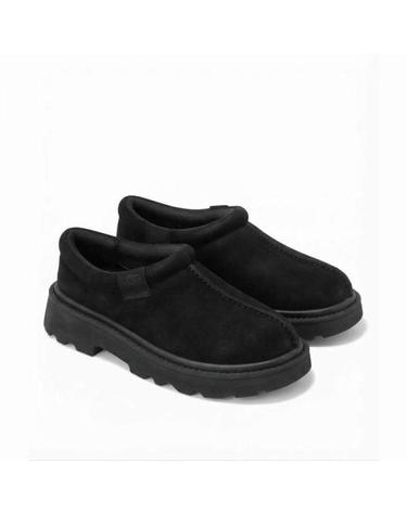 어그 UGG 타스만 러그 1187650 여성 슬리퍼 블랙 방한 털신