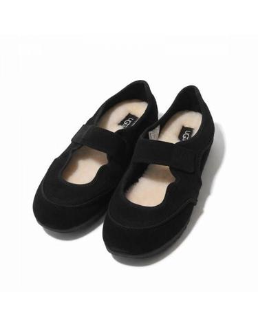 UGG 퀼 메리제인 여성 단화 1187530 블랙 플랫폼 슈즈
