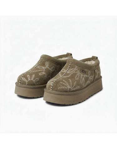 UGG 타즈 보타닉 슬리퍼 라이트 브론즈 1180373 26FW 여성 겨울 털신