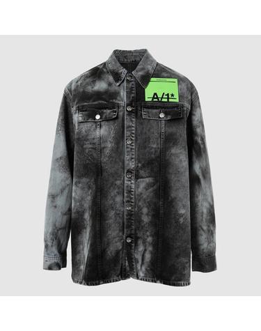 AColdWall 어콜드월 페이드 워시 데님 셔츠 Grey Wash ACWMSH063